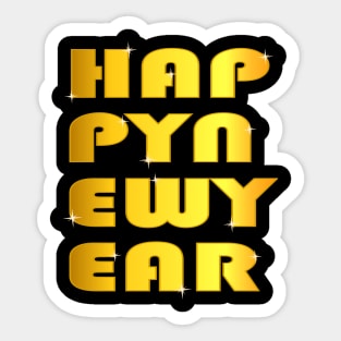 Happy New Year Sticker